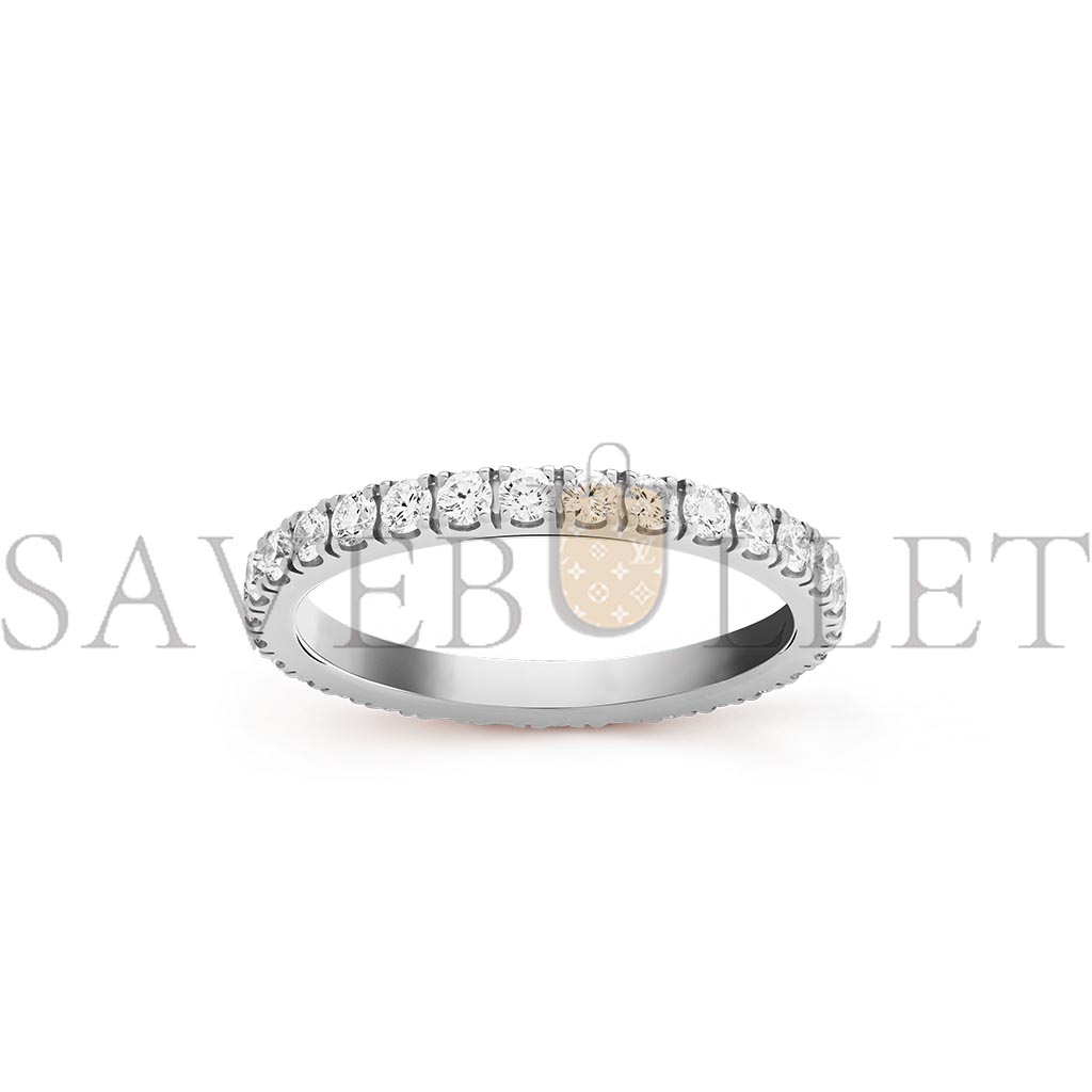 VAN CLEEF ARPELS FÉLICITÉ WEDDING BAND, 2.1 MM - WHITE GOLD, DIAMOND  VCARP7RG00